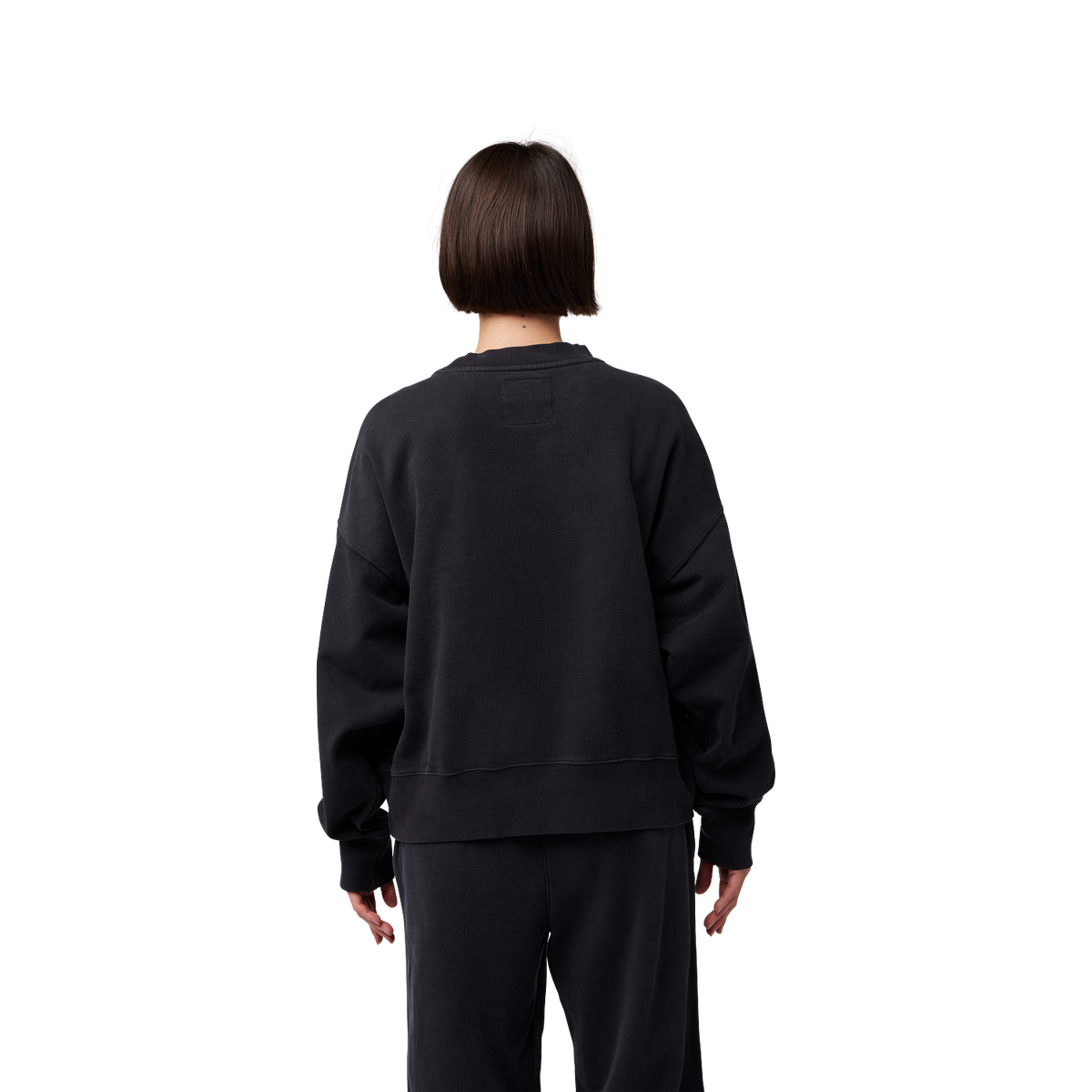 Womens Wordmark Oversized Crew Pullover