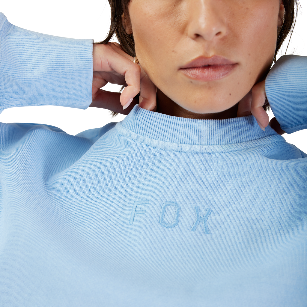 Womens Wordmark Oversized Crew Pullover