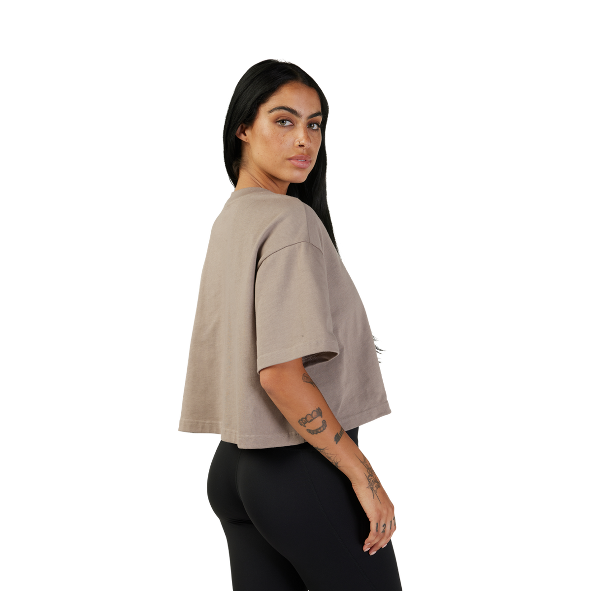 Womens Wordmark Premium Crop Tee